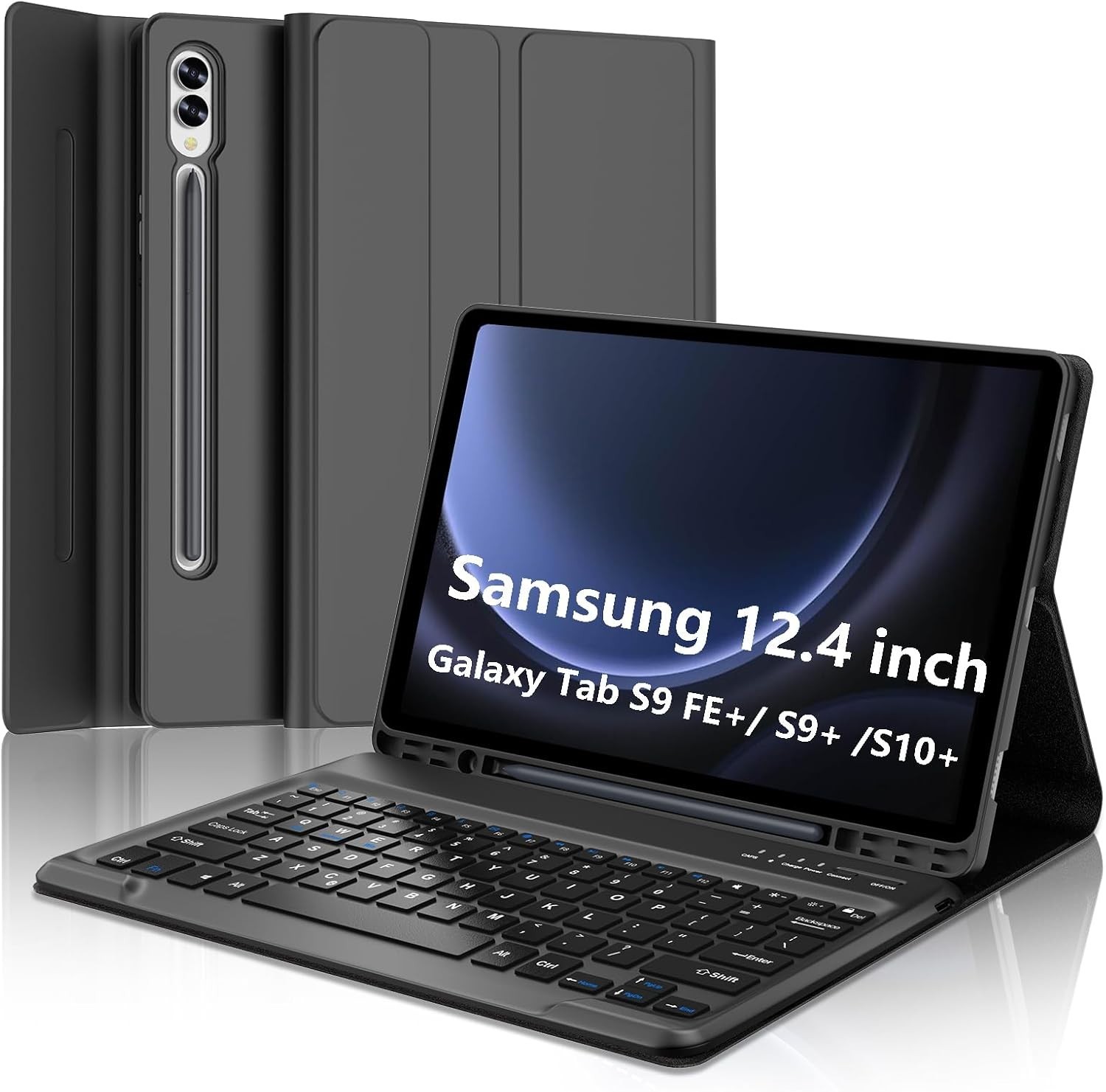 Keyboard Case for Samsung Galaxy Tab S10+ plus / S9 FE+ plus / S9+ plus 12.4Inch