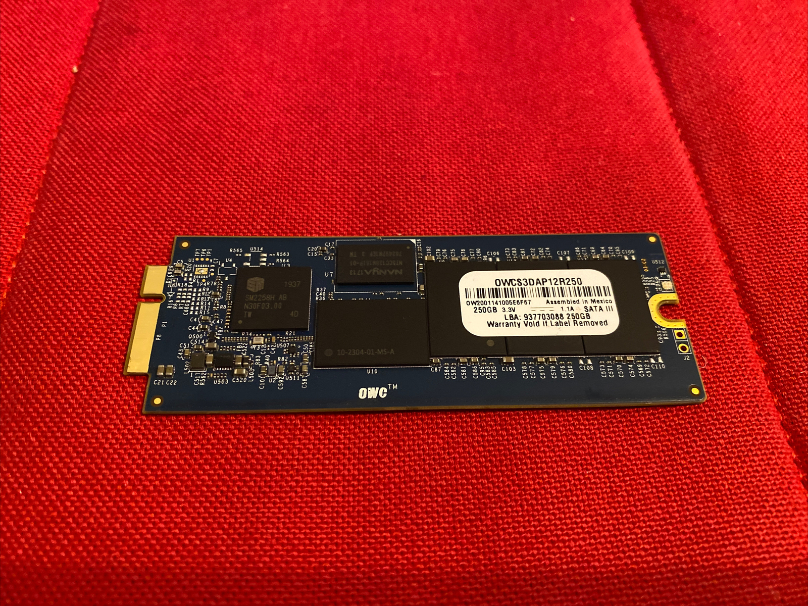 250GB OWC Aura Pro 6G Solid State Drive for MacBook Pro Excellent