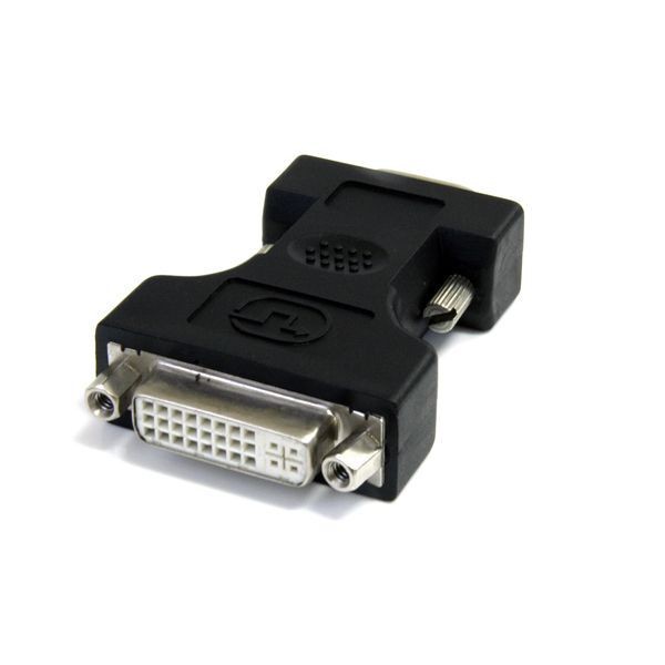 StarTech DVIVGAFMBK DVI to VGA Cable Adapter - Black - F/M 1 x HD-15 Male VGA