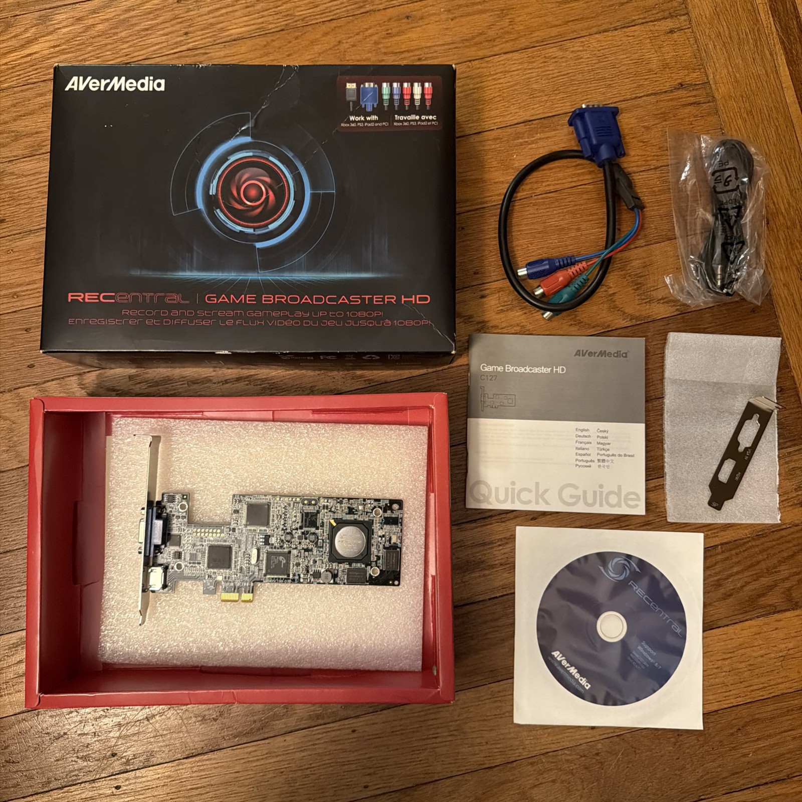 AVerMedia Game Broadcaster HD C127 Capture Card ( Captures VGA & HDMI )