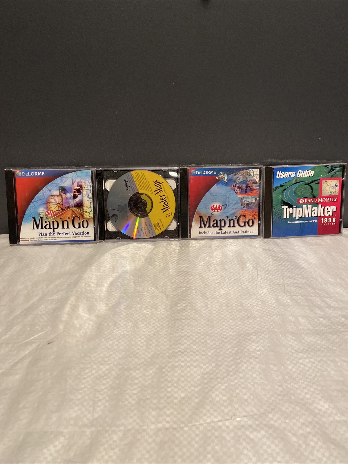 DeLORME Map N Go Plan The Perfect Vacation Triple AAA 1999 PC Computer Lot Of 4