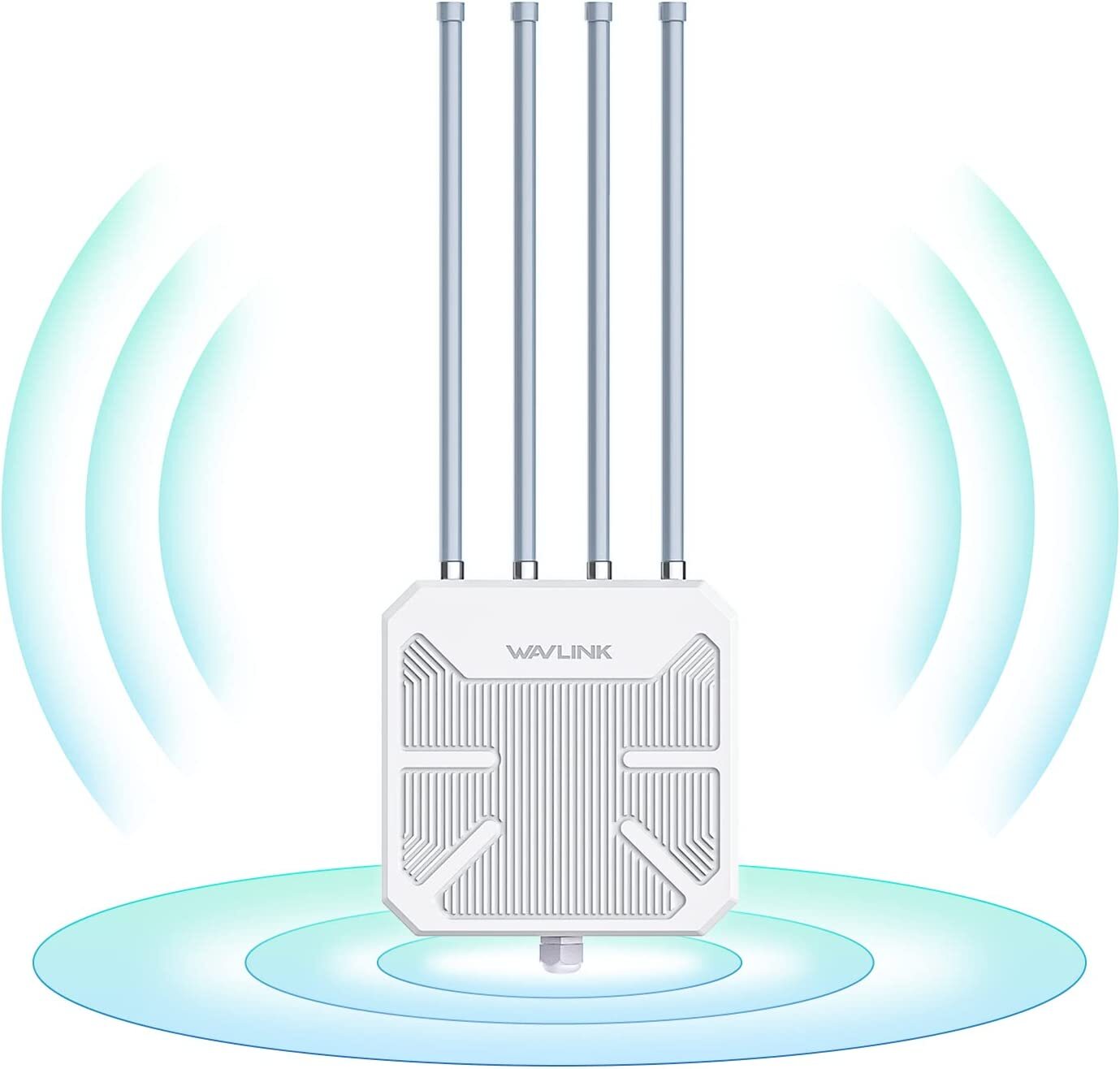 Long Range Outdoor WiFi 6/WiFi 7 Mesh Extender Signal Booster IP67 Weatherproof