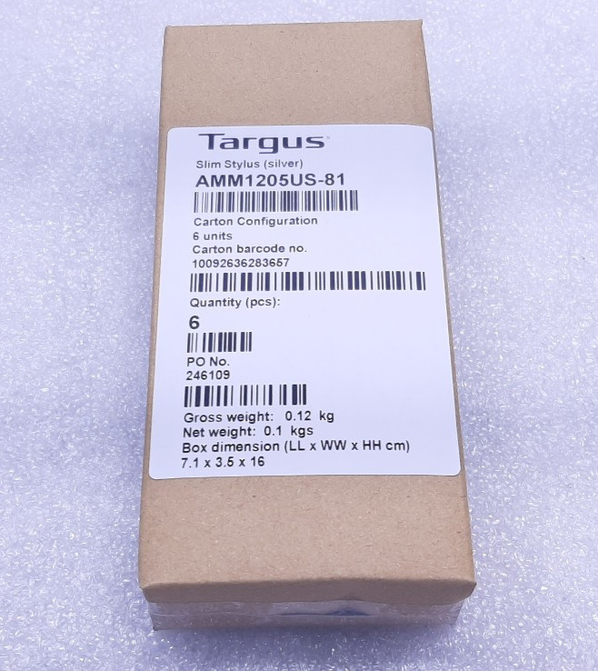 Lot Of 6 Targus AMM1205US-81 Silver Slim Stylus for Smartphones #99