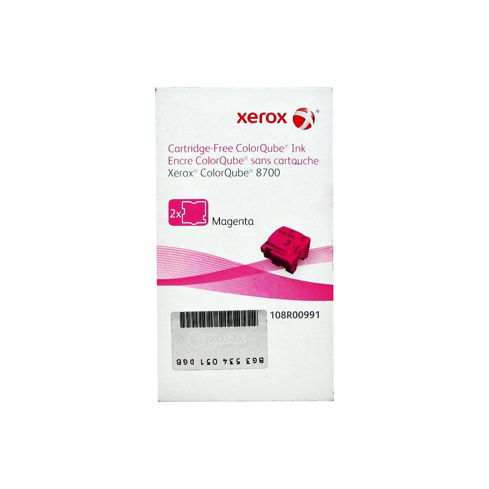 Genuine Xerox 2x ColorQube 8700 Magenta Solid Ink 108R00991