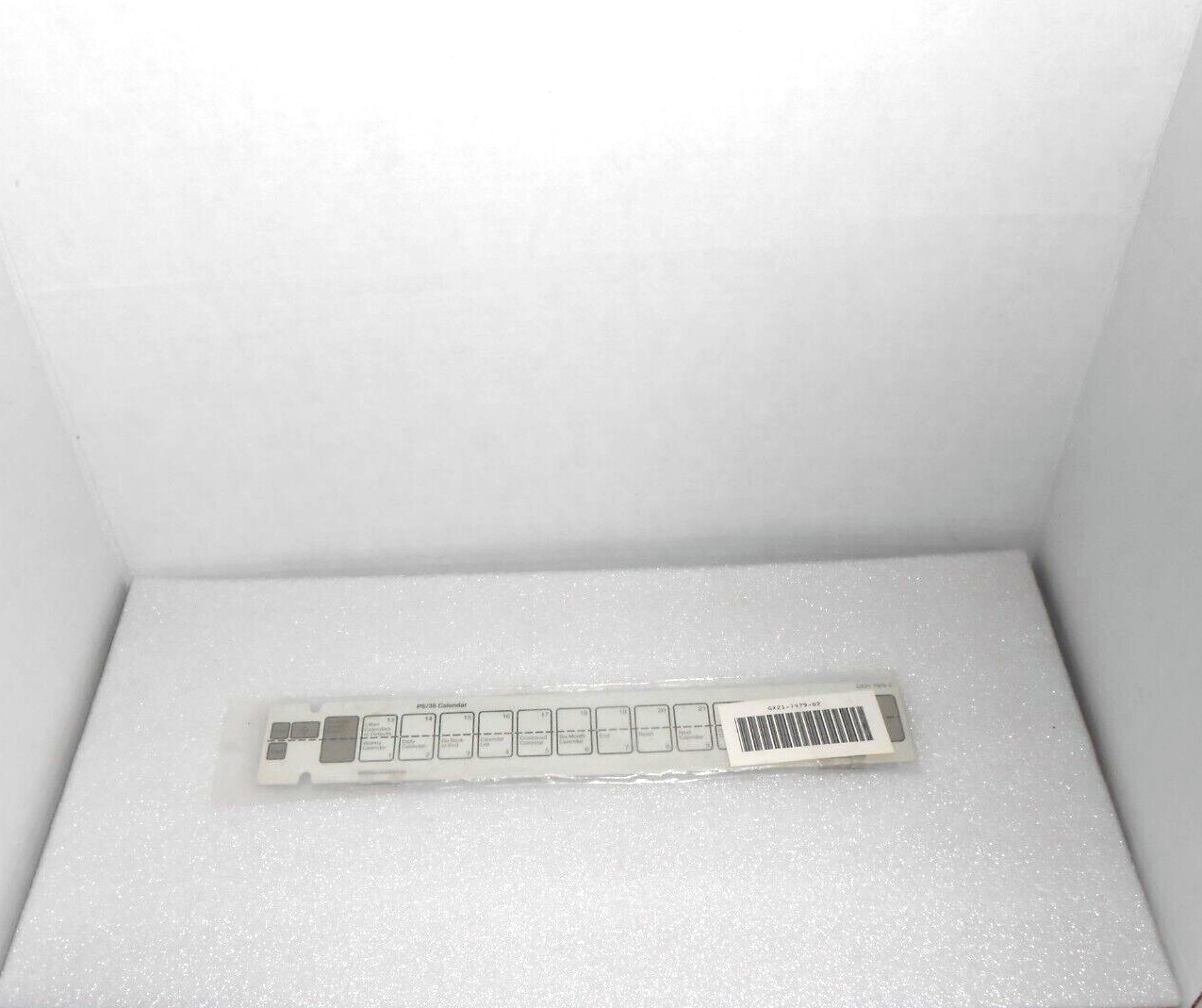 PS/36 Calendar, System/36 Keyboard Template for IBM 5291 & 5292 Display Station.