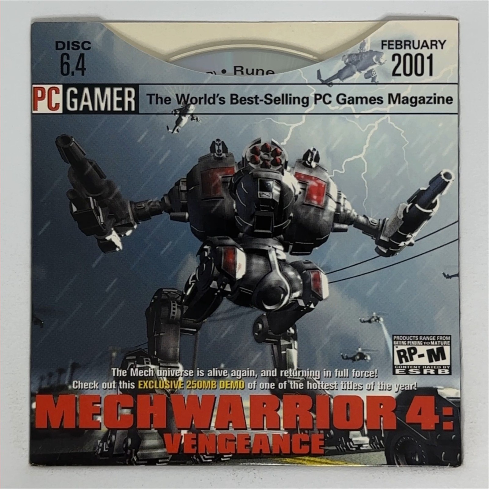 PC Gamer Demo Disc 6.4 February 2001 CD-ROM Vintage PC Gaming Software