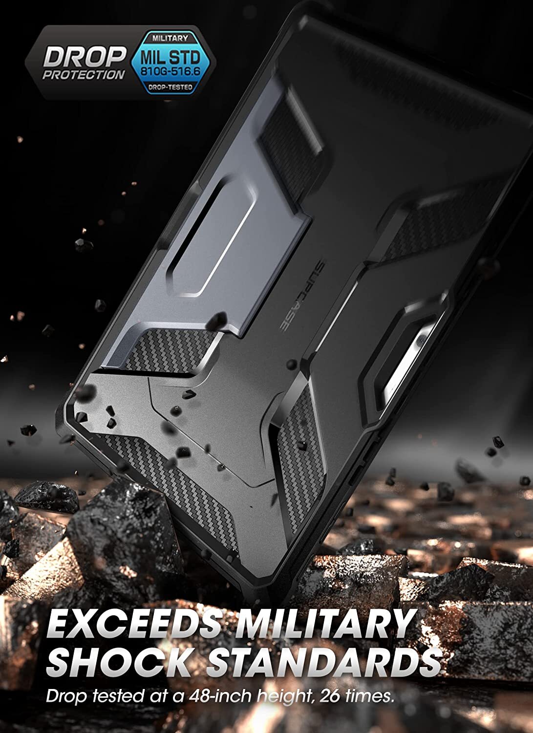 For Microsoft Surface Pro 10 SUPCASE Rugged Stand Case Shockproof Cover