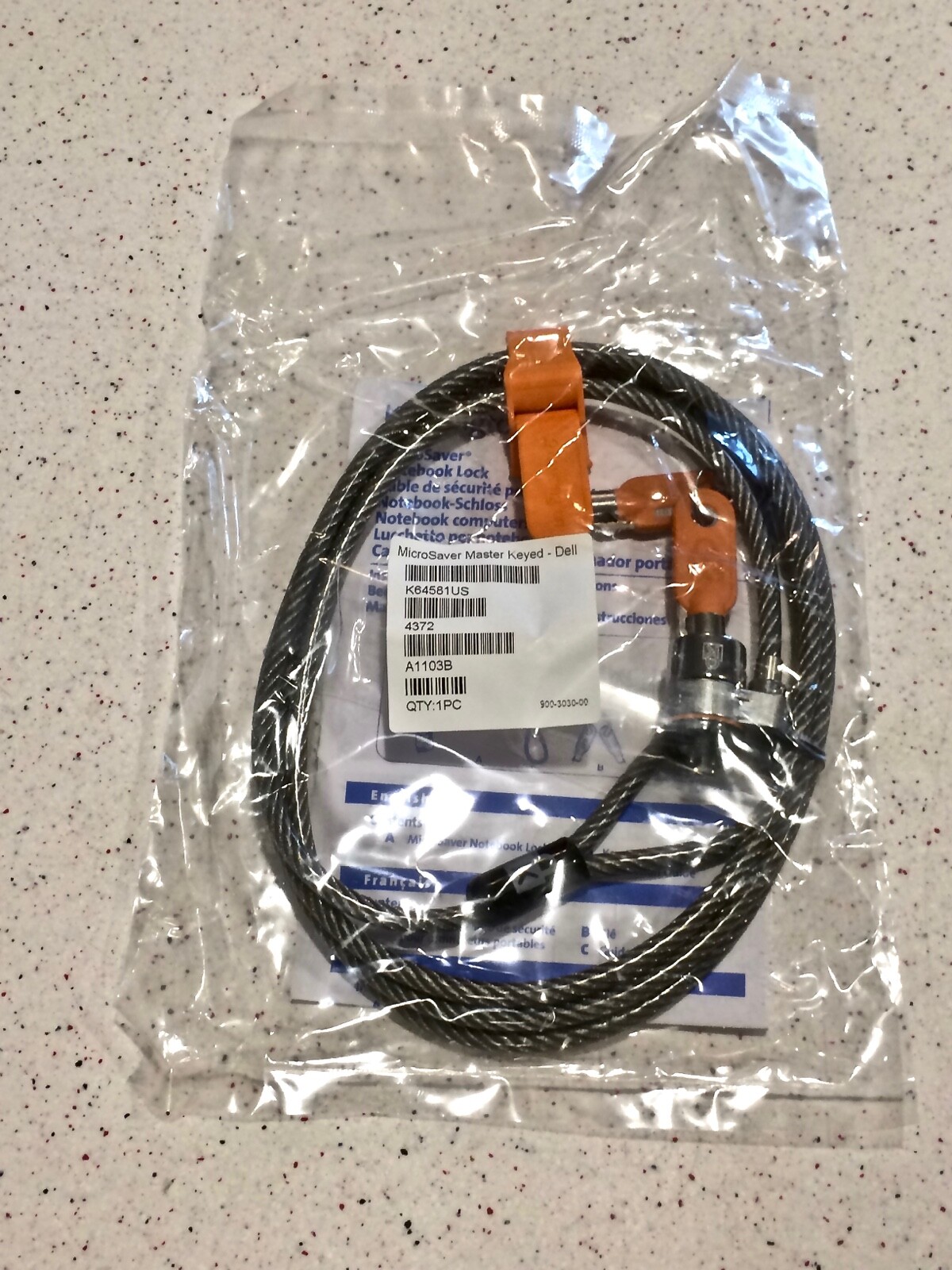 Kensington MicroSaver Notebook Lock/ Master Keyed-Dell - K64581US - "NEW" 