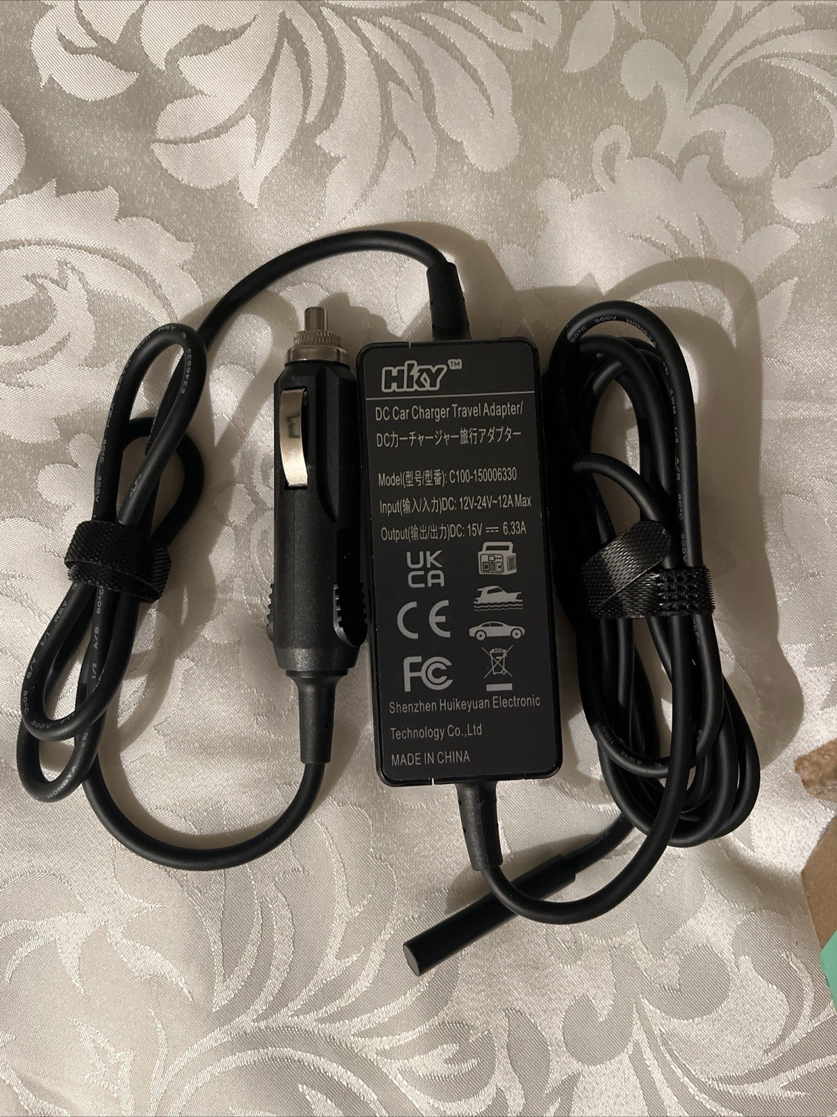 UL Listed 102W Car Chargerfor Microsoft SurfacePro 10 9 8 7 X Surface Laptop 6-1