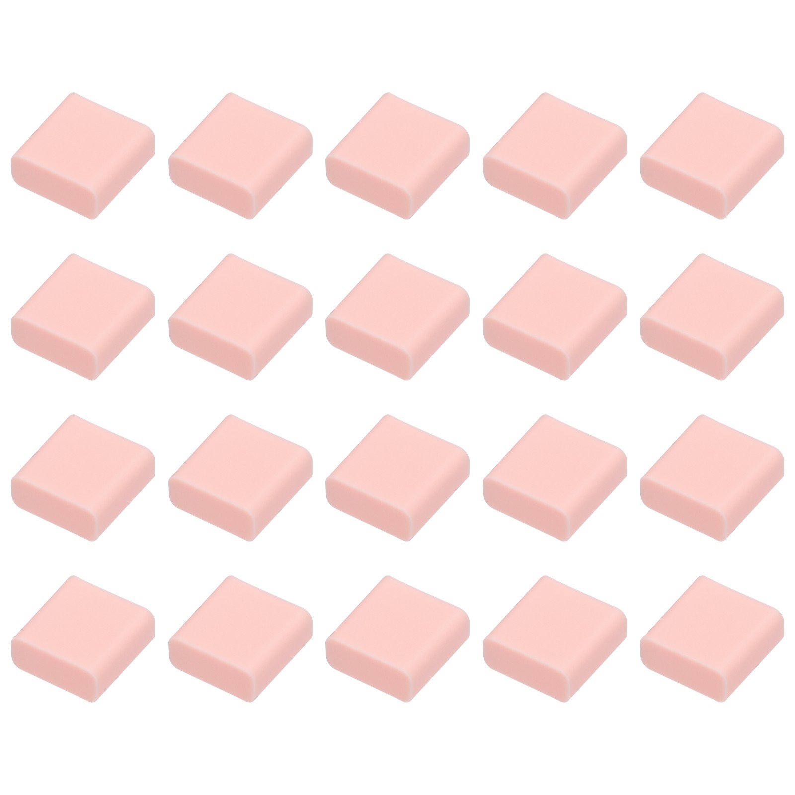 20pcs USB 2.0 Port Cap Cover Silicone Protector for USB Data Cable, Pink