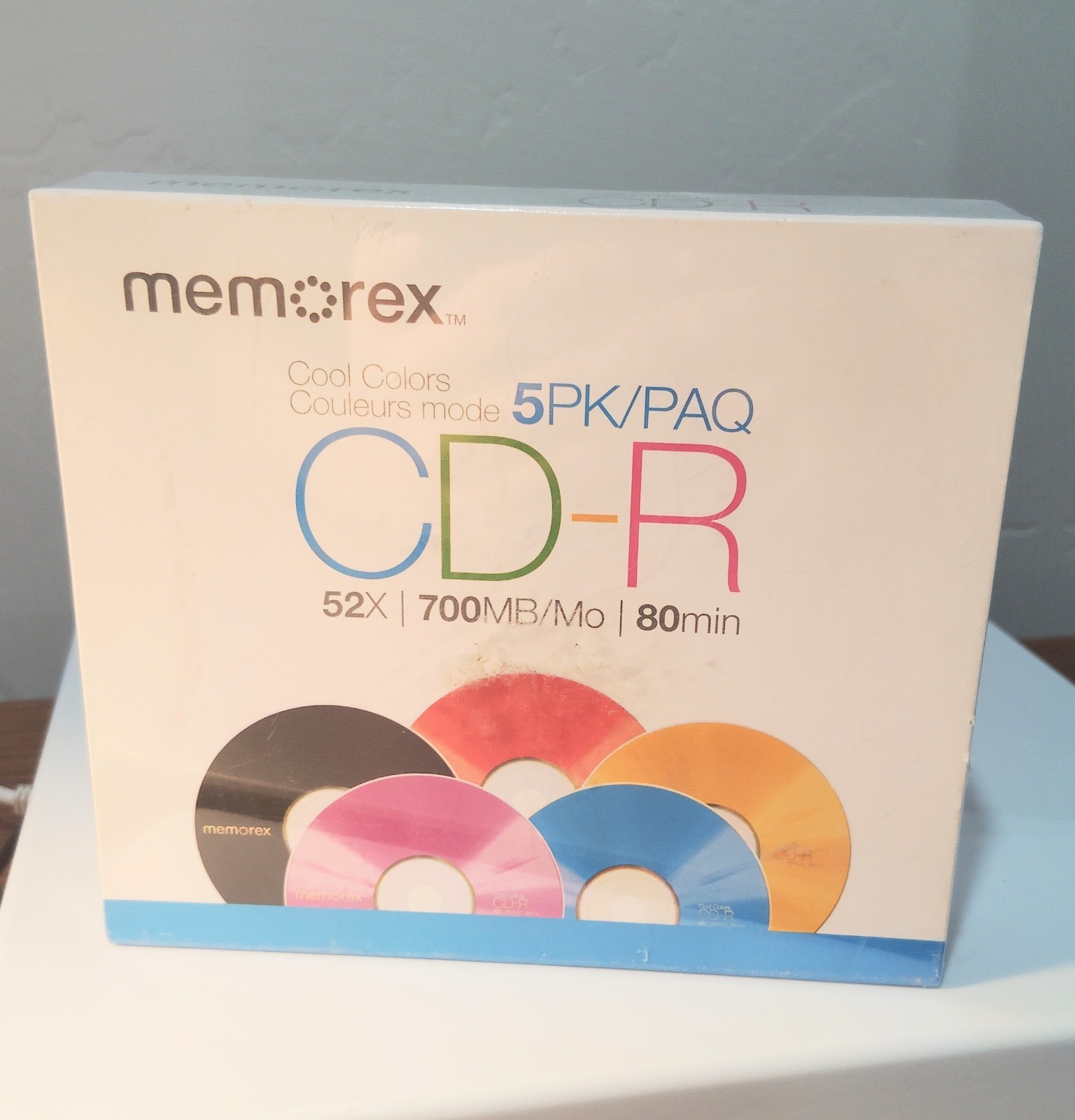 5 pack Memorex CD-R 52X 700MB 80Min 5PK PAQ Recordable NEW SEALED WITH CASES
