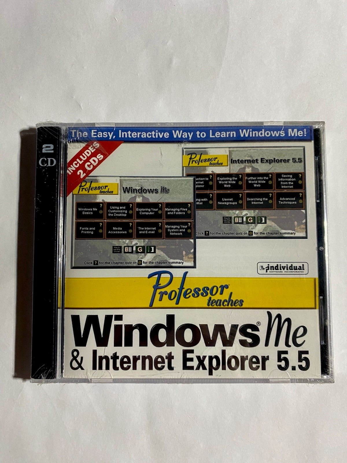 Professor Teaches Windows ME & Internet Explorer 5.5 2 CD Individual Software