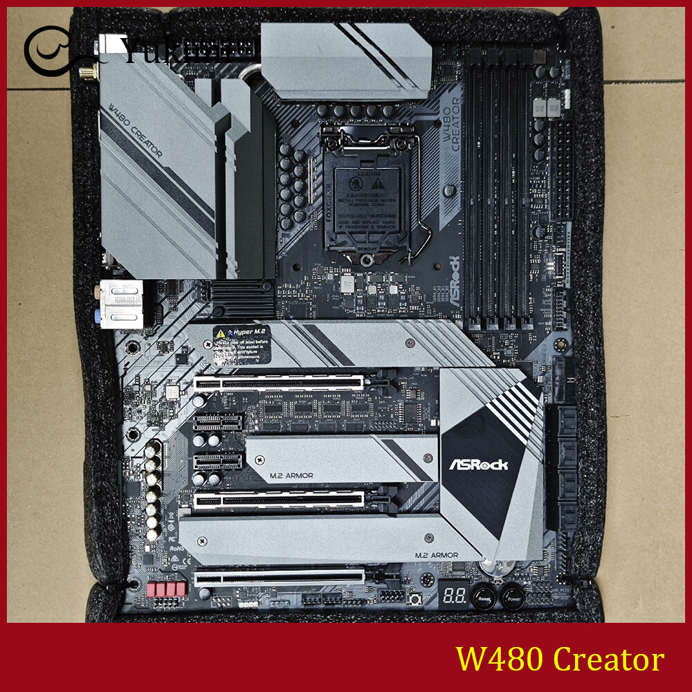FOR ASROCK W480 Creator DDR4*4 128GB LGA1200 HDMI 1.4 ATX Motherboard Test OK