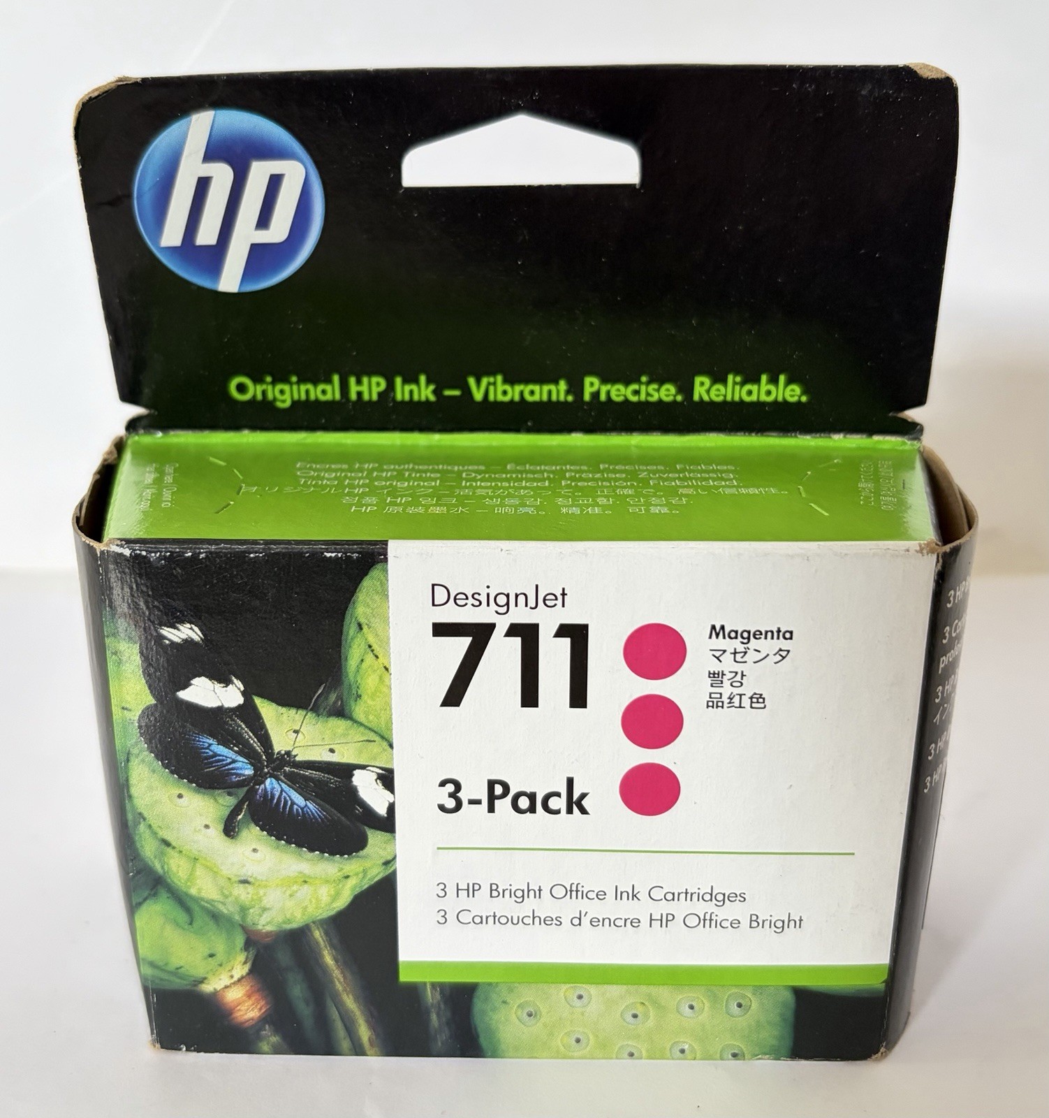 New Sealed  OEM HP 711 3-pack 29-ml Magenta DesignJet Ink Cartridge, EXP:2021