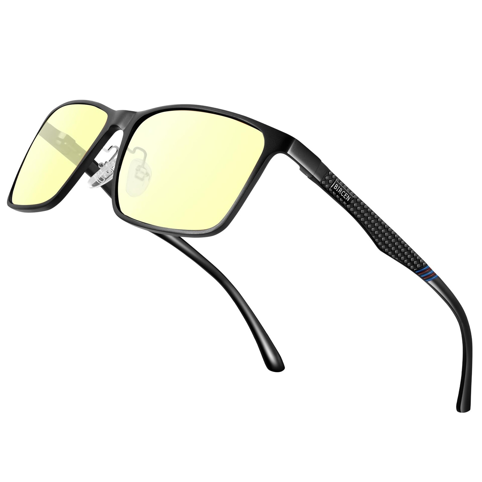 Mens Blue Light Glasses: Al-Mg Lightweight Computer Glasses Anti Eyestrain Bl...