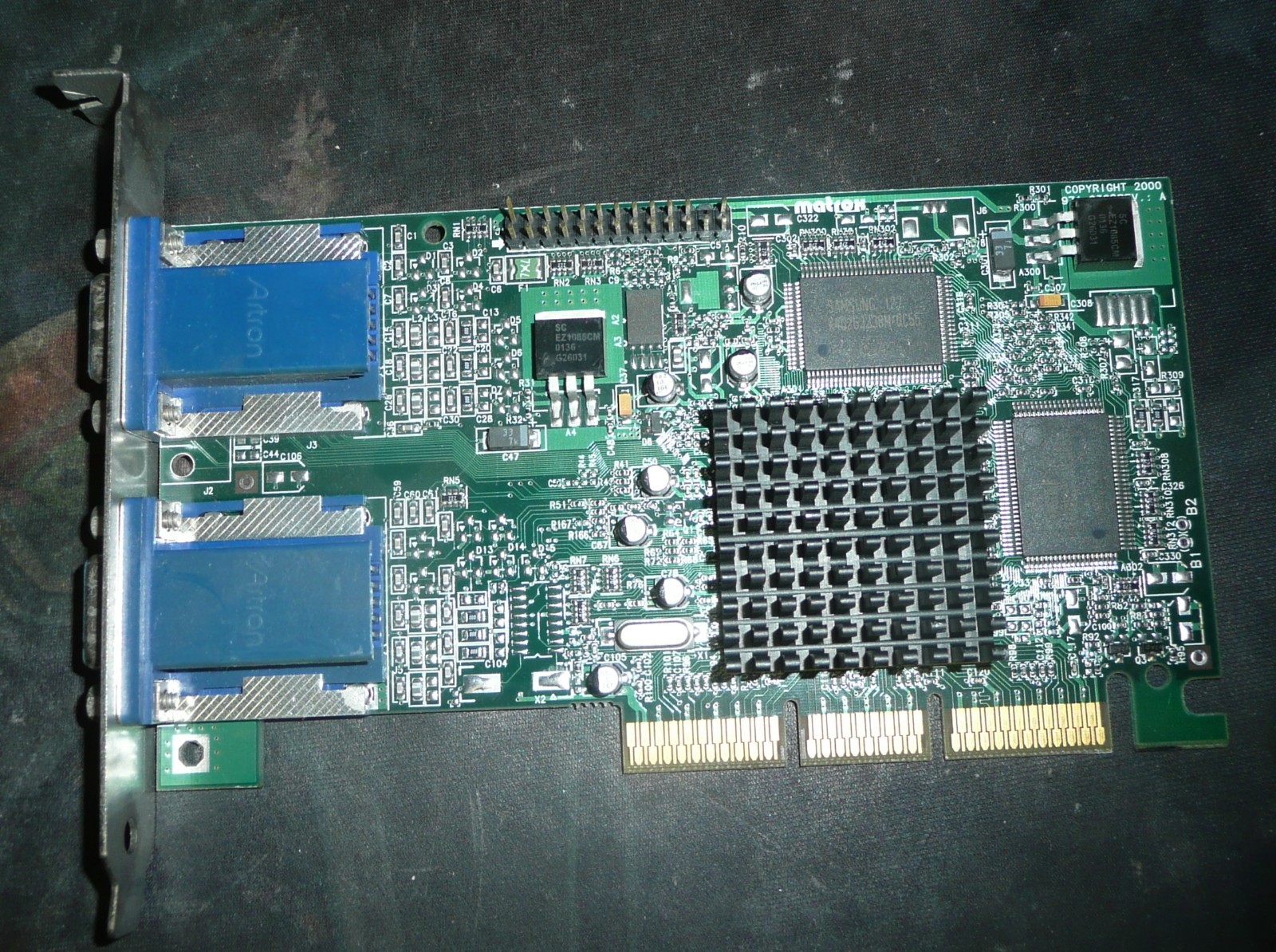 Matrox G450 G45FMDHA32DB Dual VGA AGP Video Card 971-0302
