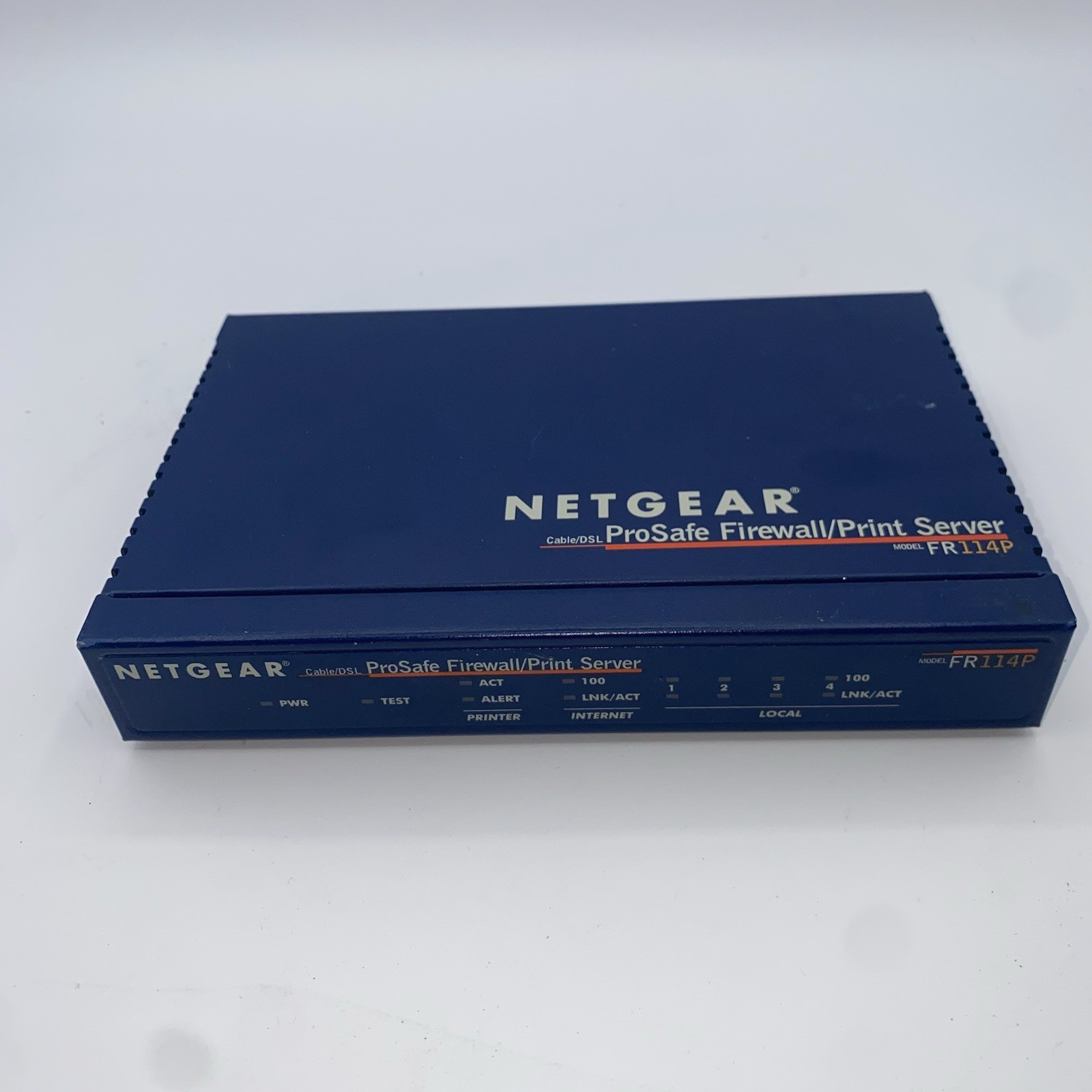 Netgear FR114P Cable/DSL Prosafe Firewall / Print Server  No Power Supply