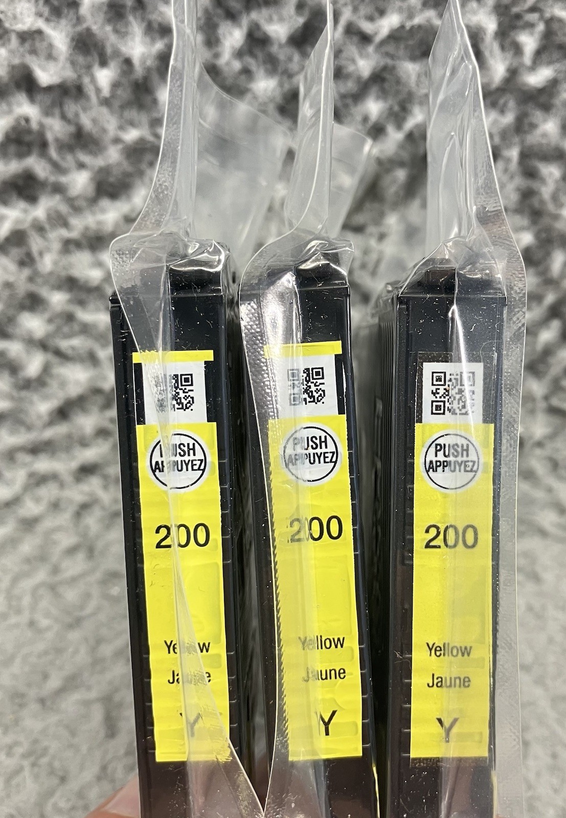 EPSON 200 Yellow 3x Pack Lot Standard Capacity Dura Brite Ultra Ink Expires 2026