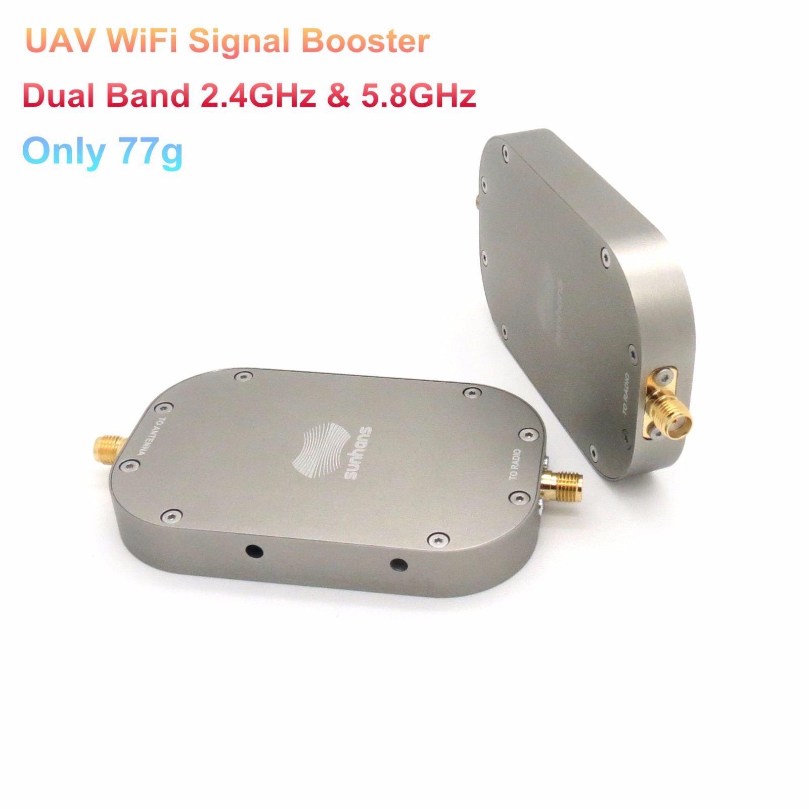 Sunhans eSunRC 2.4G&5.8GHz Dual Band 2W 33dBm UAV WiFi Signal Booster Amplifier