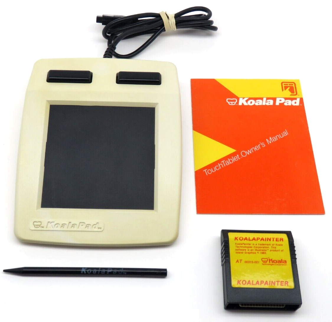 KoalaPad Touch Tablet for Atari 400/800/XL Bundled With KaolaPainter cartridge