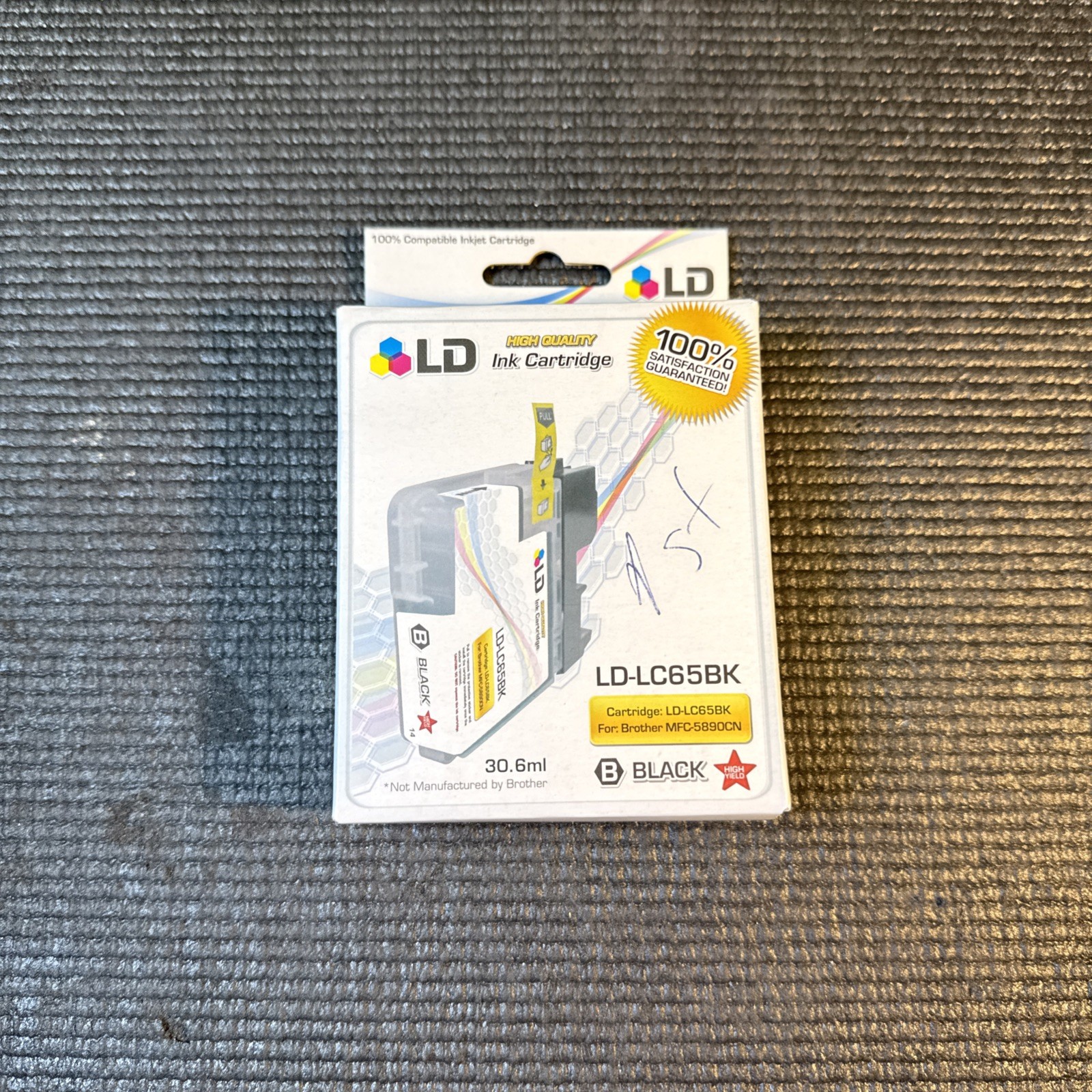 LD LC65BK High Quality Ink Cartridge 30.6ml for MFC-5890CN