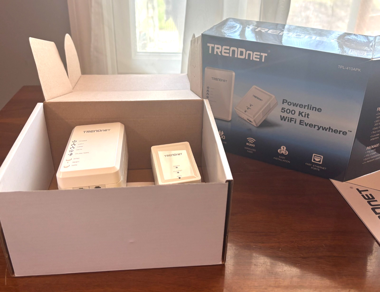Trendnet 500Mbps Compact Powerline 500 Wireless AV Adapter Kit TPL-410APK