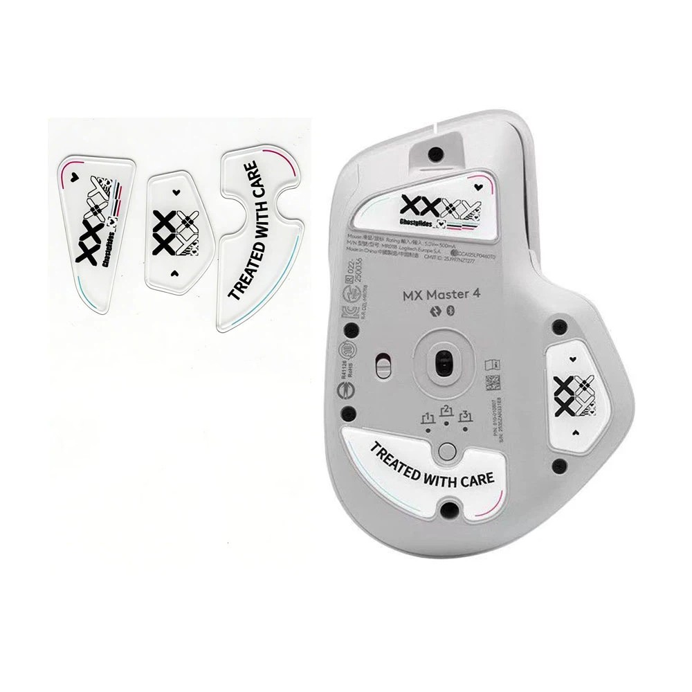 Mouse Feet Skates for Logitech MX Master 4 Wireless Gaming Mouse Feet - Glass