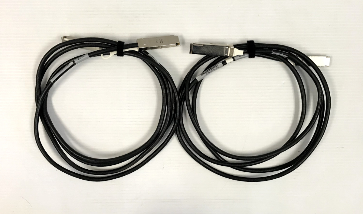 Lot of 2x Sun 530-4445-01 Infiniband 3M QSFP to QSFP Passive Copper Cable