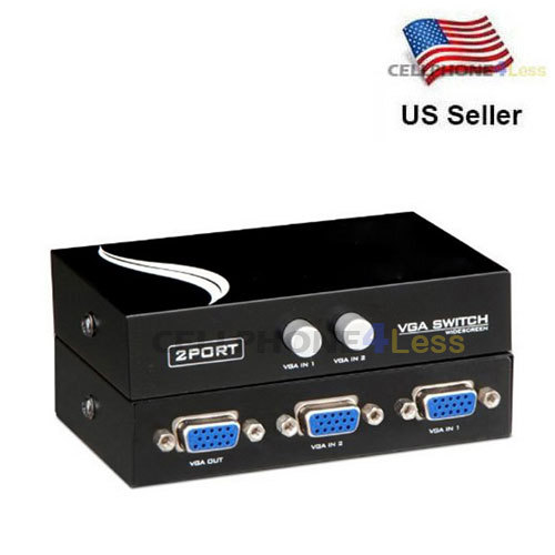  Two 2 Way VGA Switch Splitter