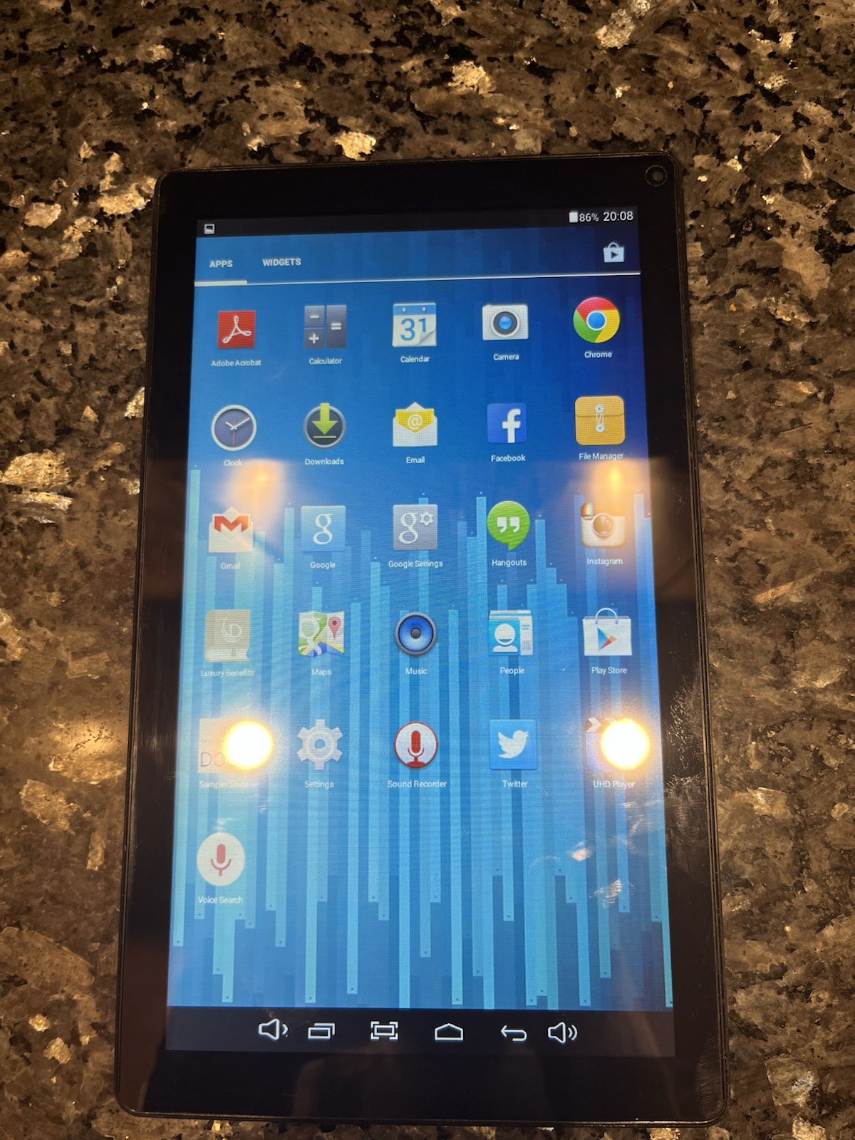 Azpen A1045DRI Tablet 10" Quad Core A33 Android 4.4, Black, Diamond Resorts
