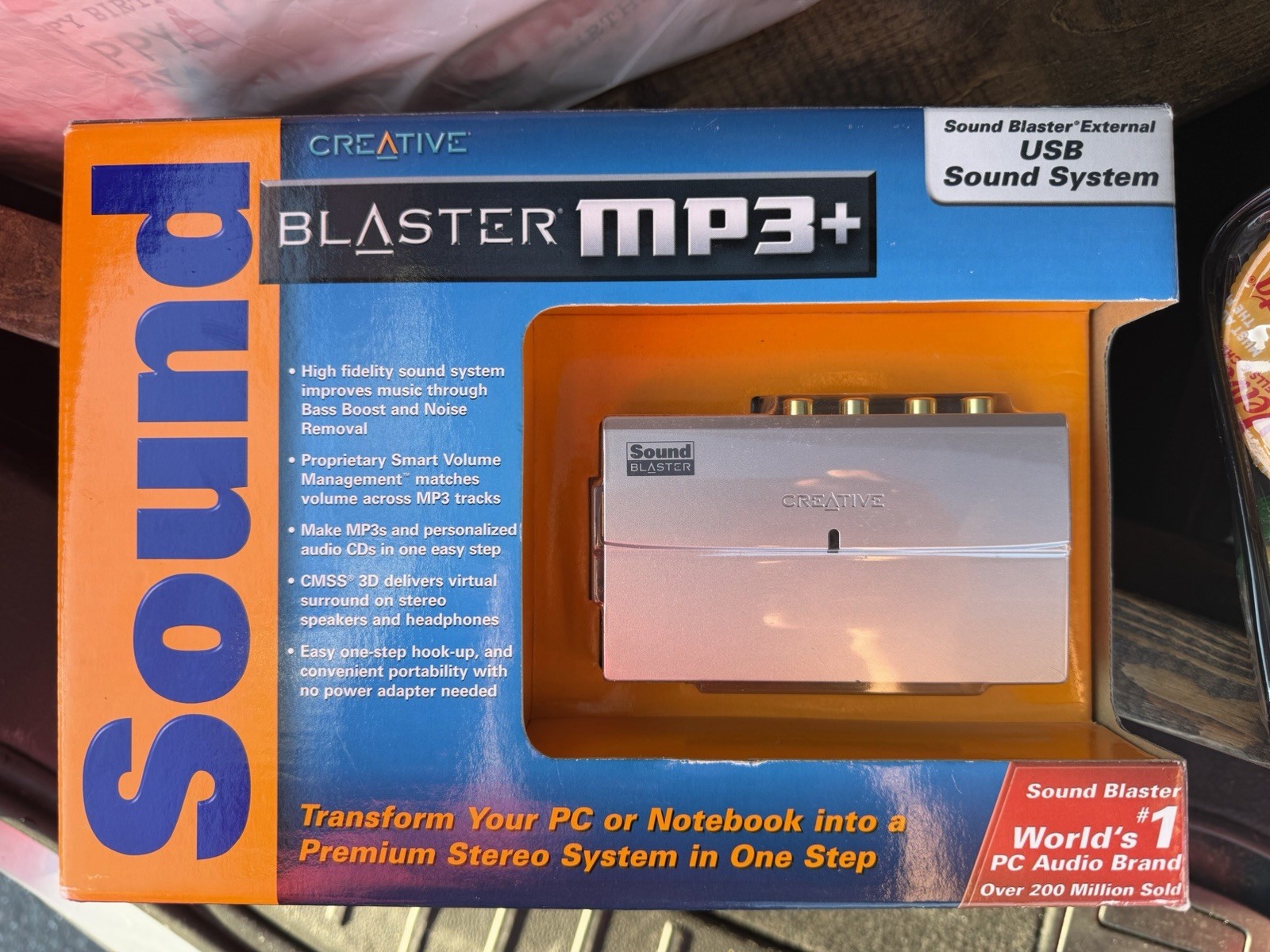 Creative Labs Sound Blaster MP3+ External USB Sound System 