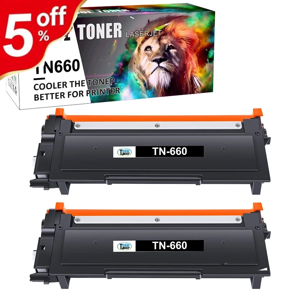 2PK TN-630 TN660 Toner Cartridges Replacement For Brother MFC-L2700DW HL-L2300D