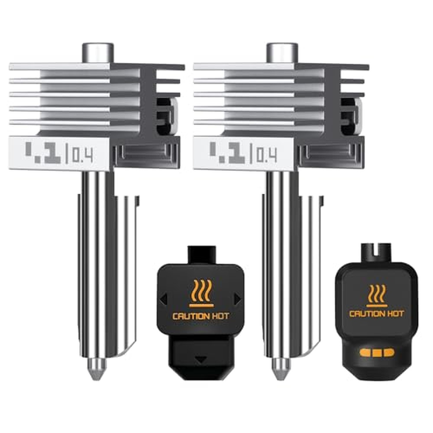 2PCS 0.4mm X2D/P2S/H2D/H2S/H2C/A1/A1 Mini/A2L Integrated Leak-Proof Hotend