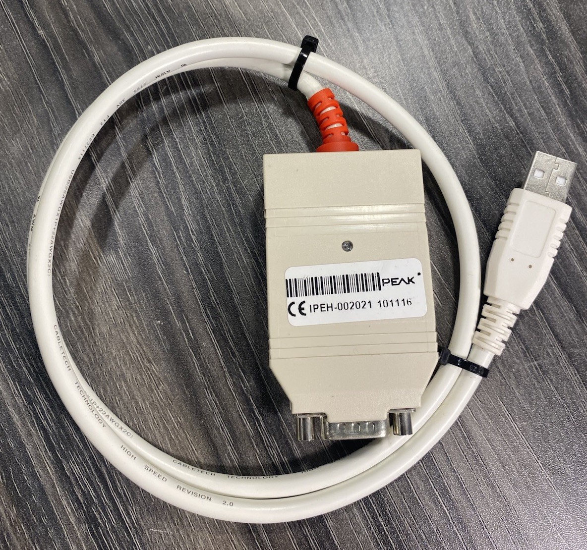 PEAK IPEH‑002021 PCAN‑USB Adapter USB‑to‑CAN Interface DB9 Galvanic Isolated 5V