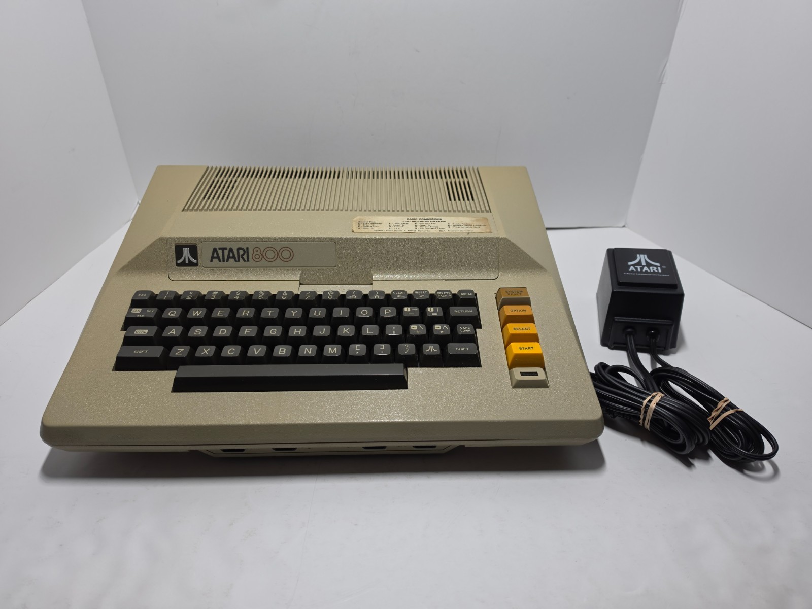 Vintage Atari 800 PC Computer with OEM Power Supply