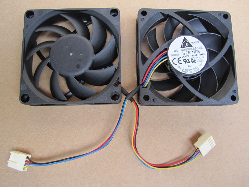 For Delta 7cm 7015 4-Pin PWM Ball Fan AMD CPU Cooling Fan AFC0712DB