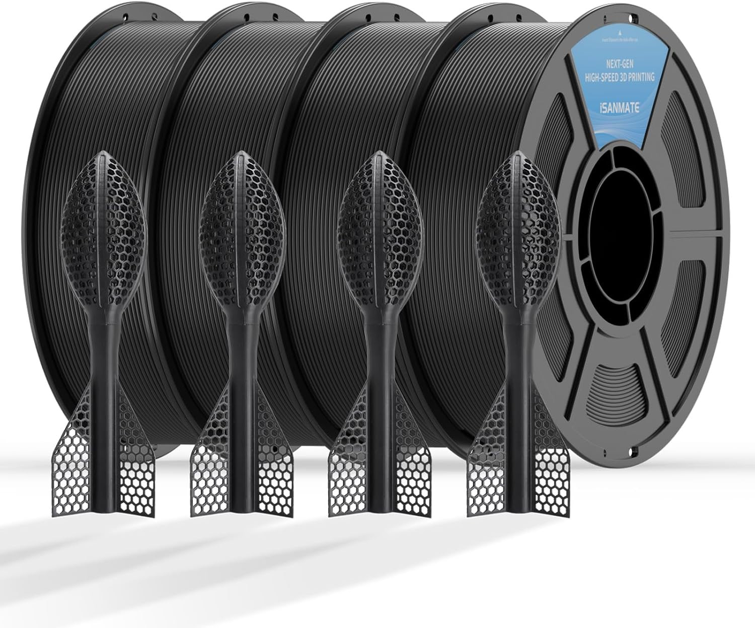 95A HS TPU Filament Bundle 1.75Mm, Black, 1Kg*4 | High Speed HS / HF; Flexible T