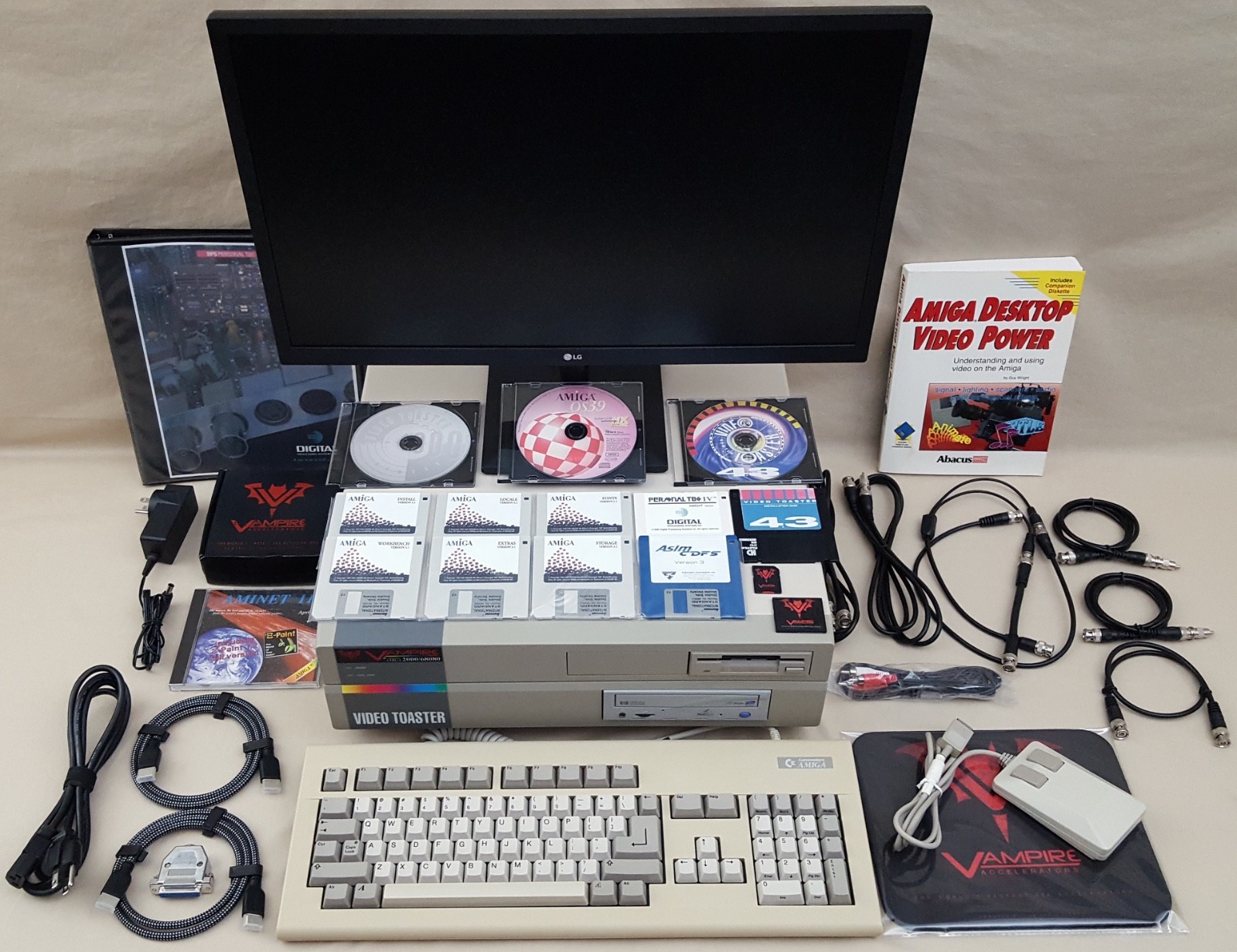 Vampirized Video Toaster Branded Amiga 2000 Desktop Computer w/Vampire MegaChip