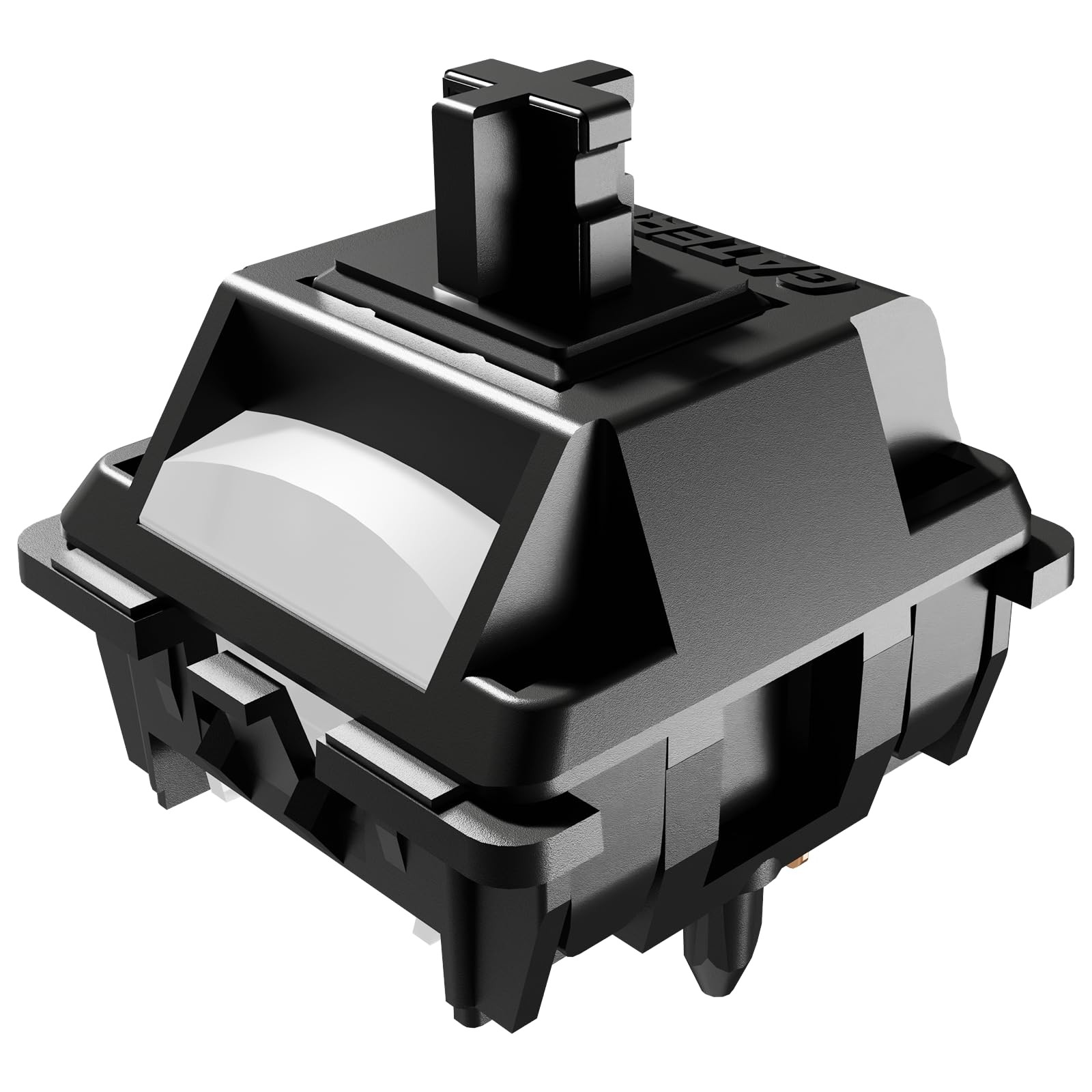 GATERON Ghost Keyboard Switches,Full POM Pre-lubed 50gf Linear RGB LED 5 Pin ...