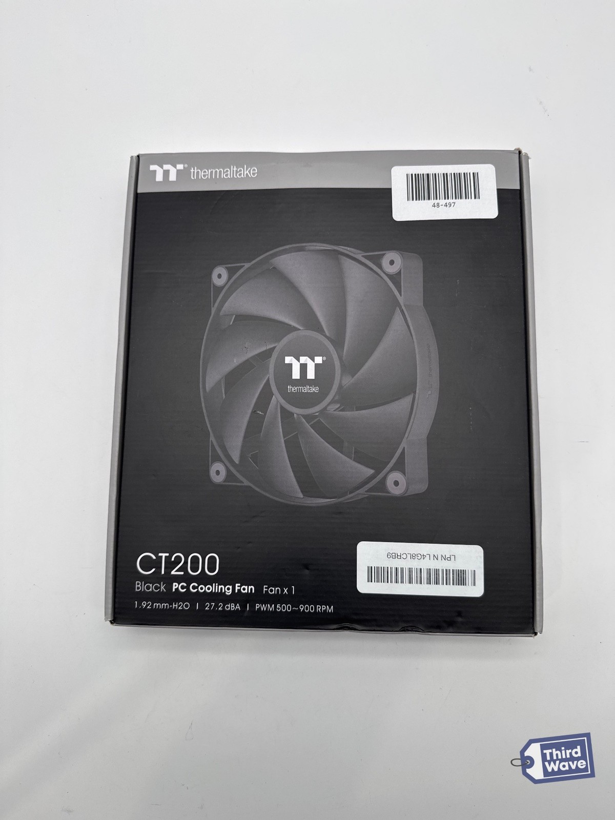 Thermaltake CT200 PWM Fan 200mm 4-Pin 900 RPM Singe Fan Black