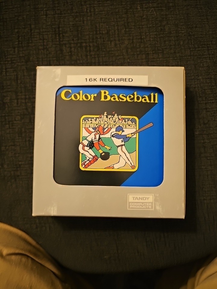 Radio Shack Tandy TRS-80 Color Baseball Game Cartridge Color Computer