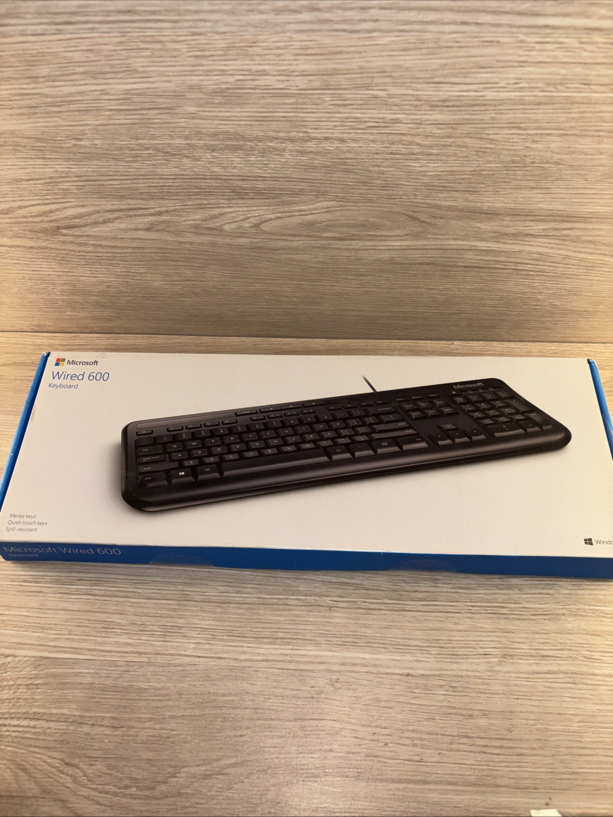 Microsoft Wired 600 Keyboard Black Model 1576 - New Factory Sealed