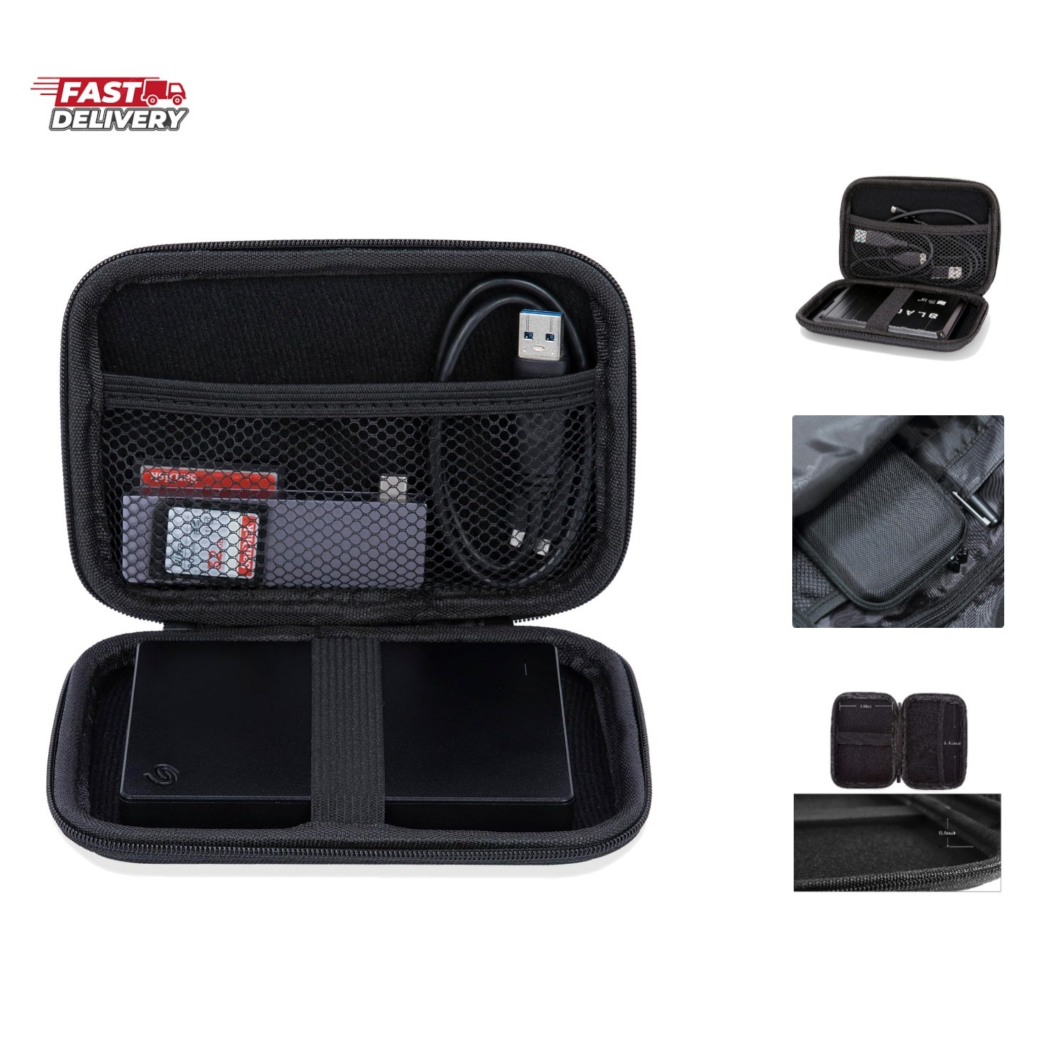 Hard Shell Travel Case for Seagate Portable 1/2TB 5TB External Hard Drive,for...