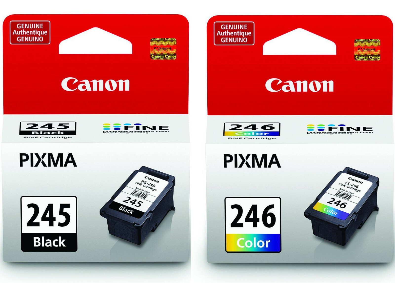 GENUINE Canon PG-245 CL-246 Cartridge for PIXMA MG3020 MG2924 TS3120  iP2820