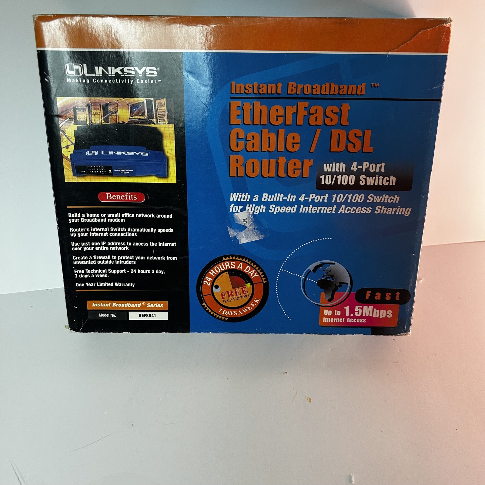 Linksys EtherFast Cable/DSL Router with 8 Port Router #031