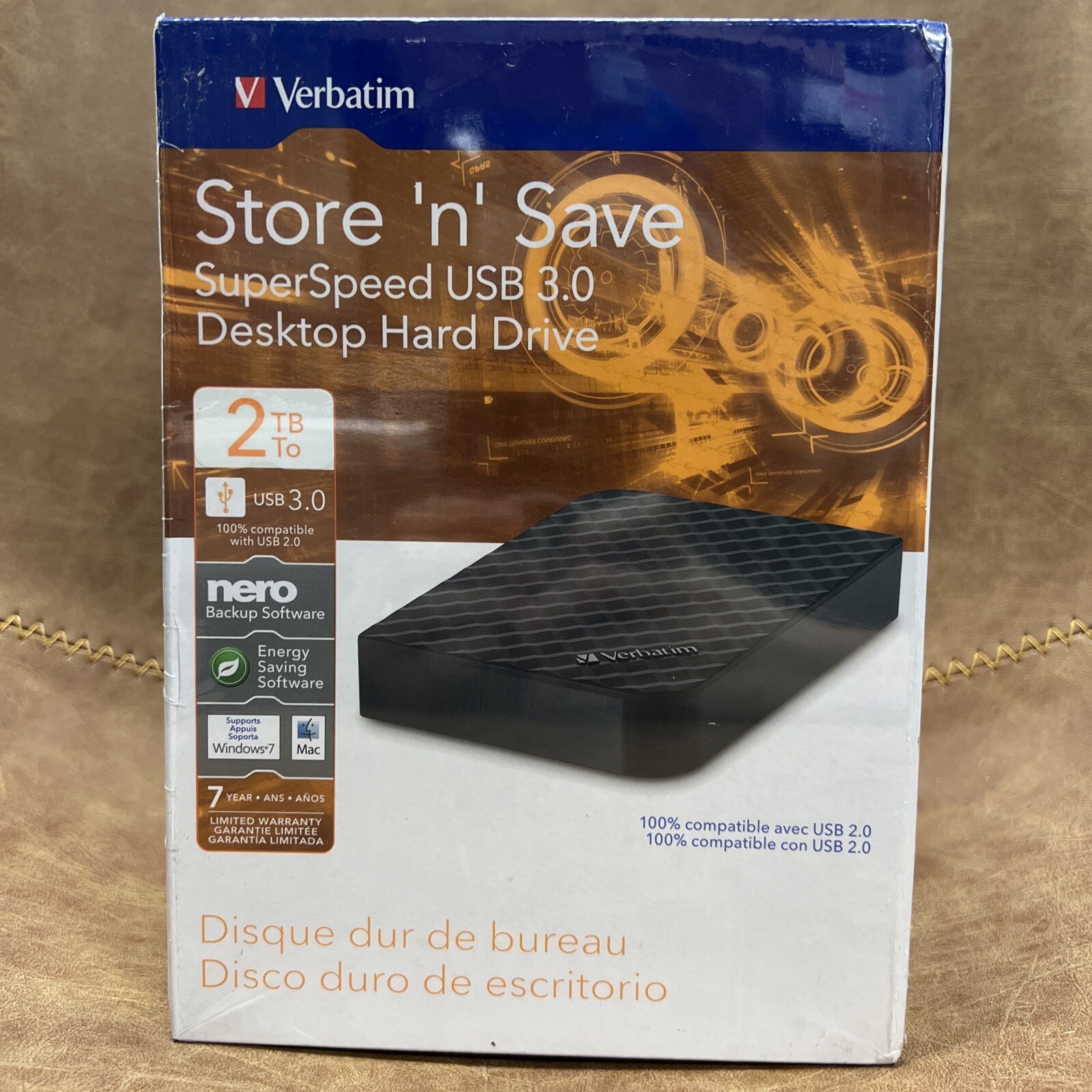 Verbatim Store 'n' Save SuperSpeed  USB 3.0 Desktop Hard Drive 2TB