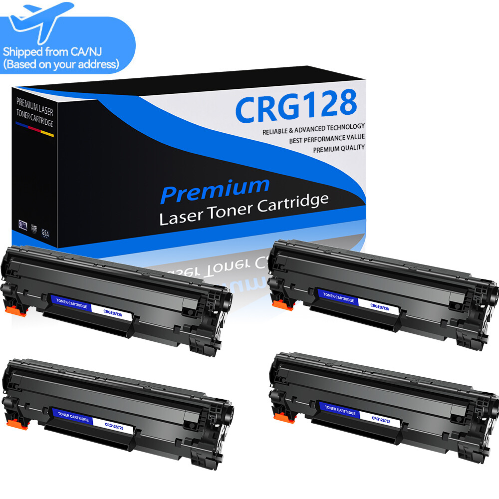 4PK CRG128 128 Toner Cartridge for Canon imageCLASS D530 MF4770n MF4880dw