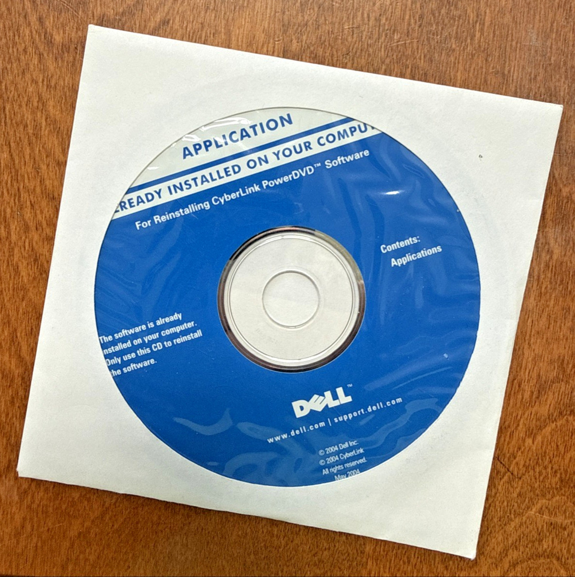 OEM Dell CyberLink PowerDVD 5.3 Reinstallation Software Disc CD New Sealed 2004
