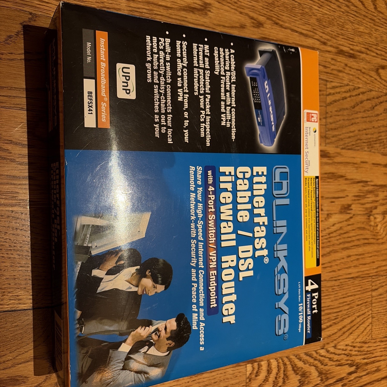 Linksys EtherFast BEFSX41-CA 4-Port Cable/DSL Firewall Router VPN Endpoint