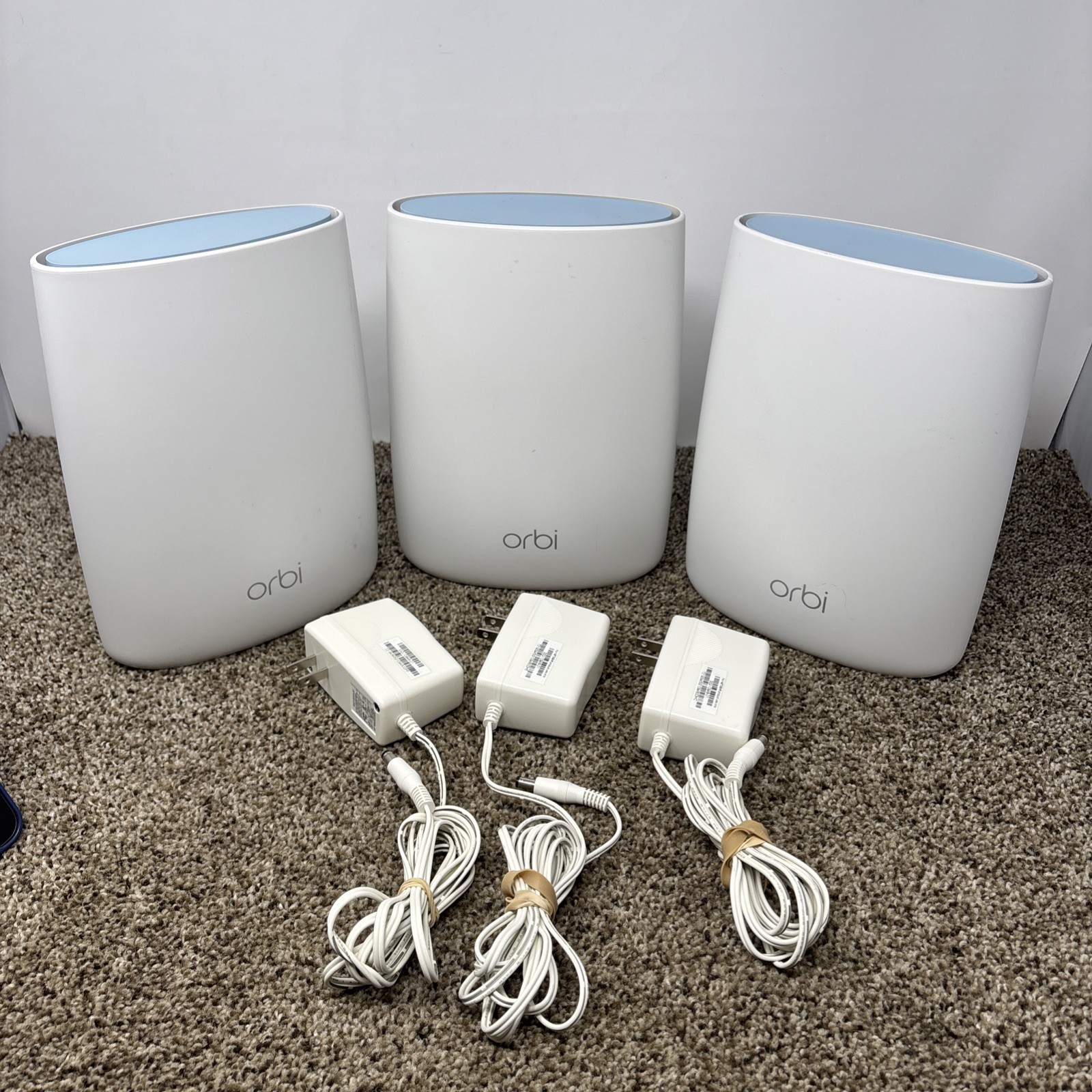 NETGEAR Orbi RBR50 Tri-Band WiFi Router LOT OF 3 Tested